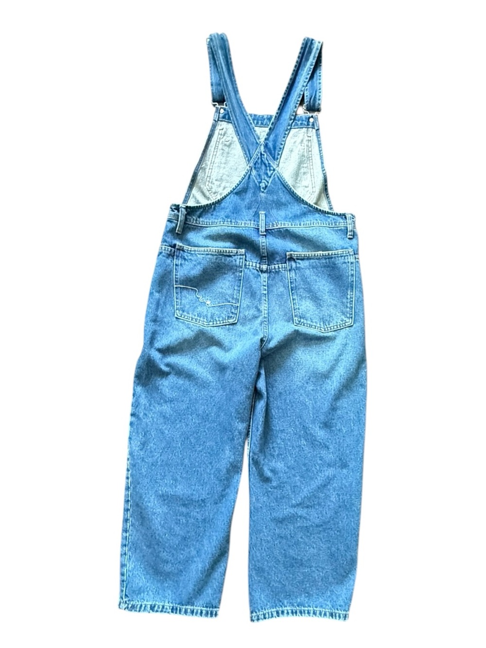 We The Free Women Denim Overalls Light Blue Adjustable Straps Size M NWT - Picture 13 of 13